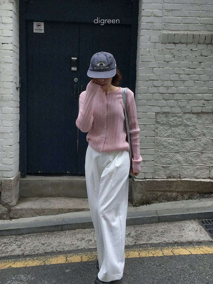 [PRE-ORDER] Wiggly Ribbed Cardigan (Mom Couple)