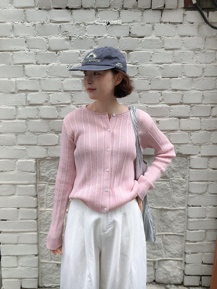 [PRE-ORDER] Wiggly Ribbed Cardigan (Mom Couple)