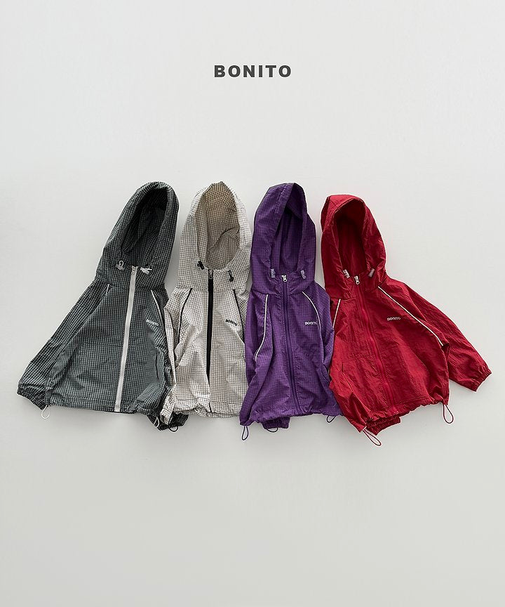 [PRE-ORDER] Check Piping Windbreaker (Mom&Dad Couple)