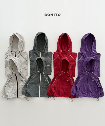 [PRE-ORDER] Check Piping Windbreaker (Mom&Dad Couple)