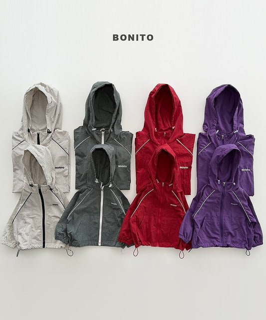 [PRE-ORDER] Check Piping Windbreaker (Mom&Dad Couple)