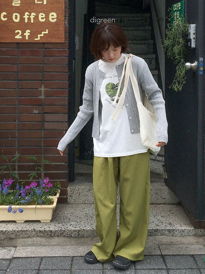 [PRE-ORDER] Wiggly Ribbed Cardigan (Mom Couple)