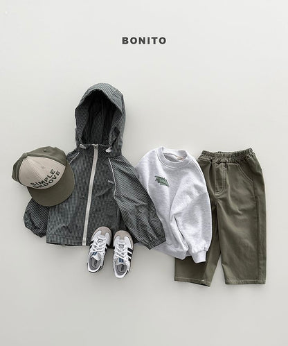 [PRE-ORDER] Check Piping Windbreaker (Mom&Dad Couple)