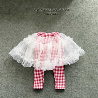 [PRE-ORDER] Check Tu Tu Skirt Leggings