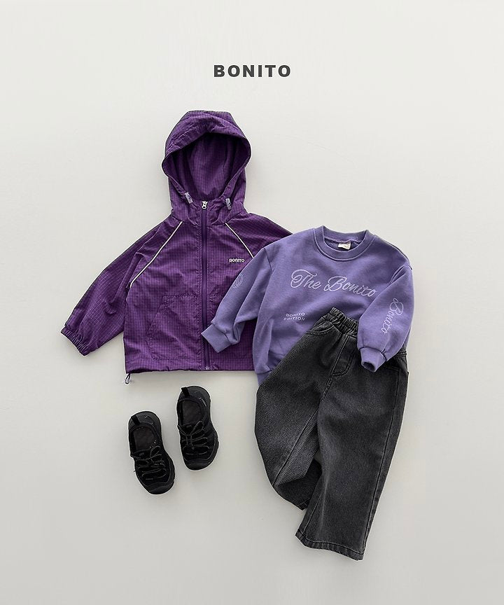 [PRE-ORDER] Check Piping Windbreaker (Mom&Dad Couple)