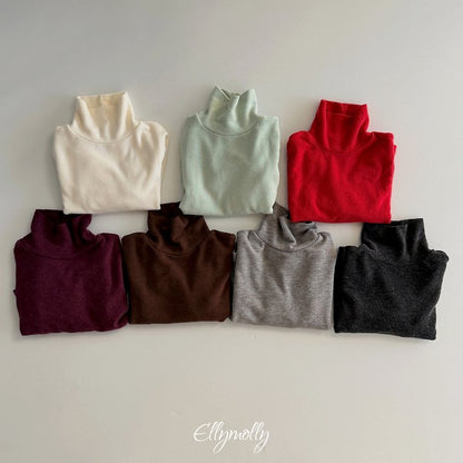 [PRE-ORDER] Solid Snow Warmer Turtleneck T-Shirts