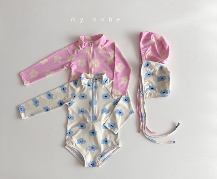 [PRE-ORDER] Zipper Swim Suit + Hat Set