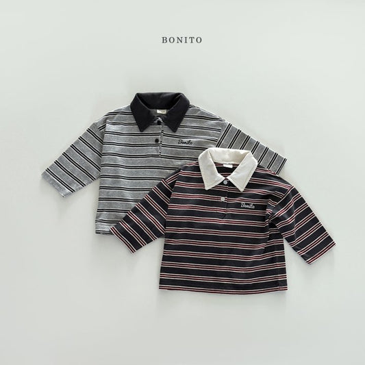 [PRE-ORDER] Stripe Collar T-Shirts