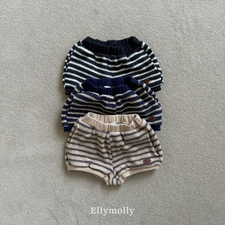 [PRE-ORDER] Wool Knit Stripe Shorts