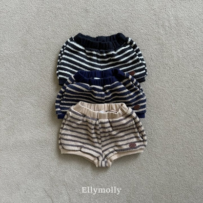[PRE-ORDER] Wool Knit Stripe Shorts