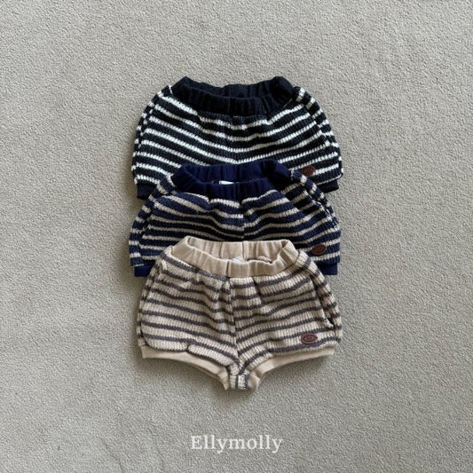 [PRE-ORDER] Wool Knit Stripe Shorts