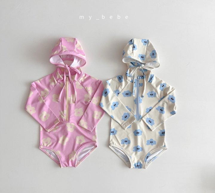 [PRE-ORDER] Zipper Swim Suit + Hat Set