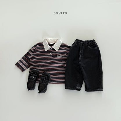 [PRE-ORDER] Stripe Collar T-Shirts