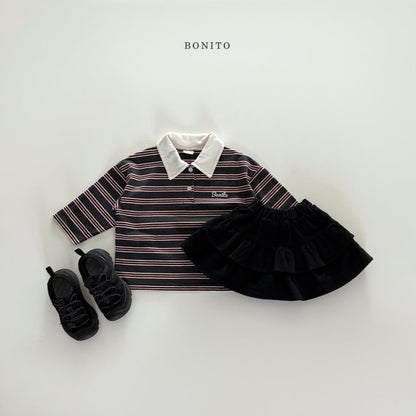[PRE-ORDER] Stripe Collar T-Shirts