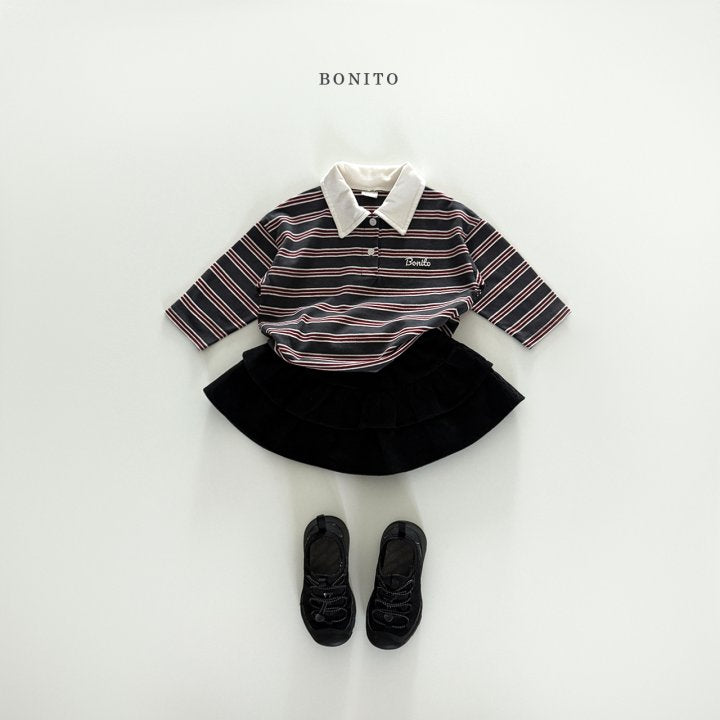 [PRE-ORDER] Stripe Collar T-Shirts