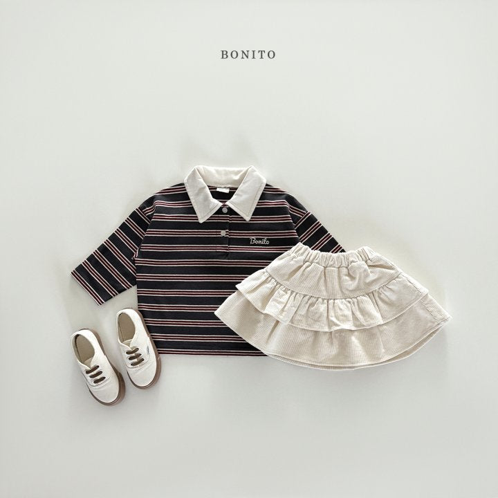 [PRE-ORDER] Stripe Collar T-Shirts