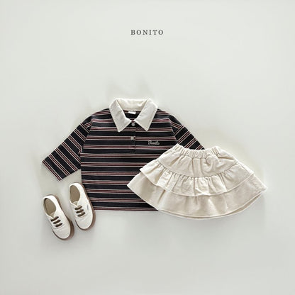 [PRE-ORDER] Stripe Collar T-Shirts