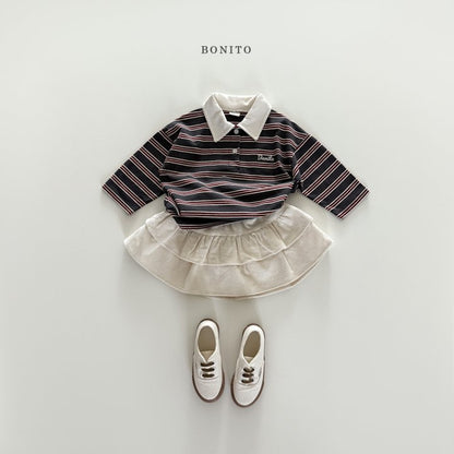 [PRE-ORDER] Stripe Collar T-Shirts