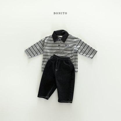 [PRE-ORDER] Stripe Collar T-Shirts