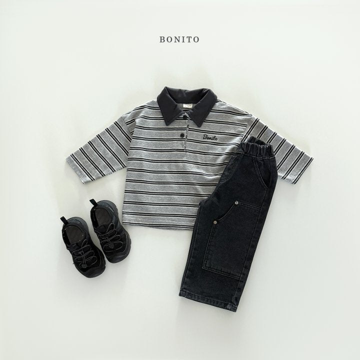 [PRE-ORDER] Stripe Collar T-Shirts