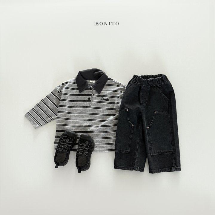 [PRE-ORDER] Stripe Collar T-Shirts