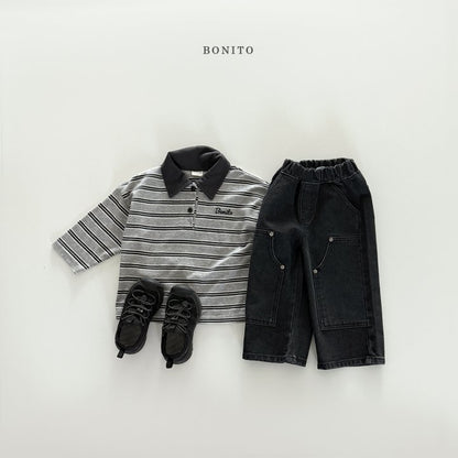 [PRE-ORDER] Stripe Collar T-Shirts