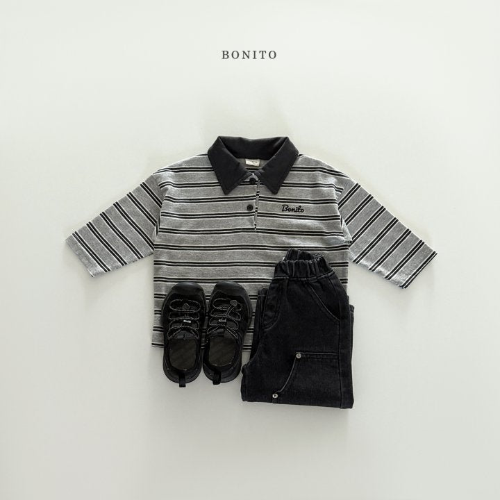 [PRE-ORDER] Stripe Collar T-Shirts
