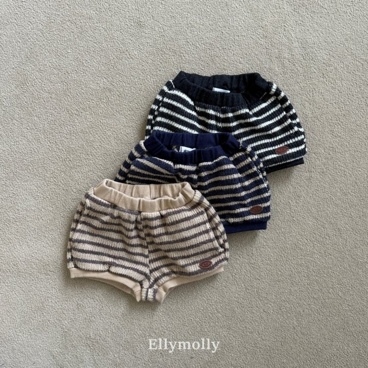 [PRE-ORDER] Wool Knit Stripe Shorts