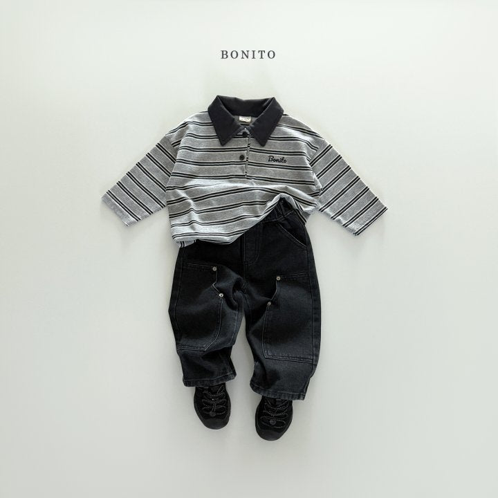 [PRE-ORDER] Stripe Collar T-Shirts