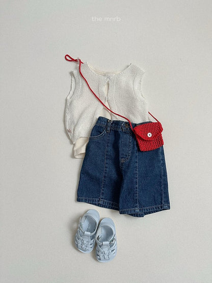 [PRE-ORDER] Button Denim Shorts
