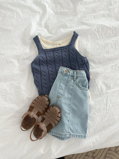 [PRE-ORDER] Button Denim Shorts