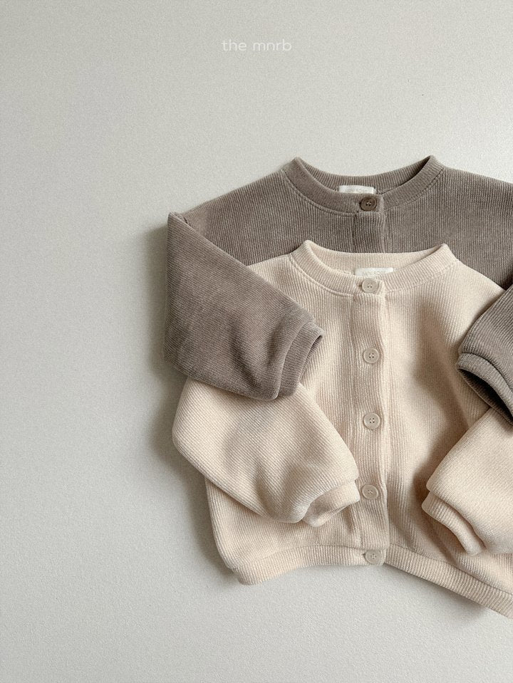 [PRE-ORDER] Velvet Ribbed Cardigan