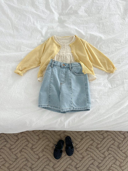 [PRE-ORDER] Button Denim Shorts