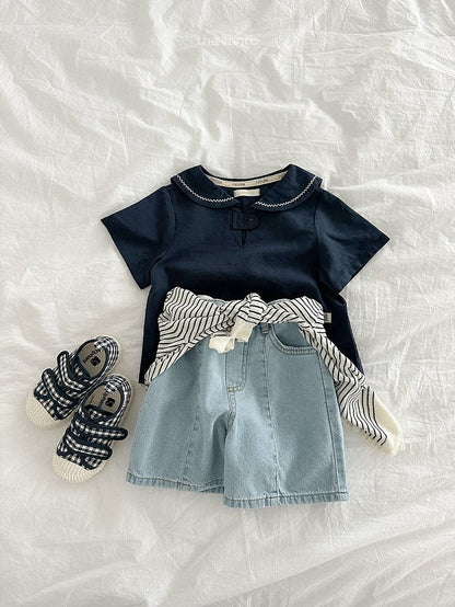 [PRE-ORDER] Button Denim Shorts