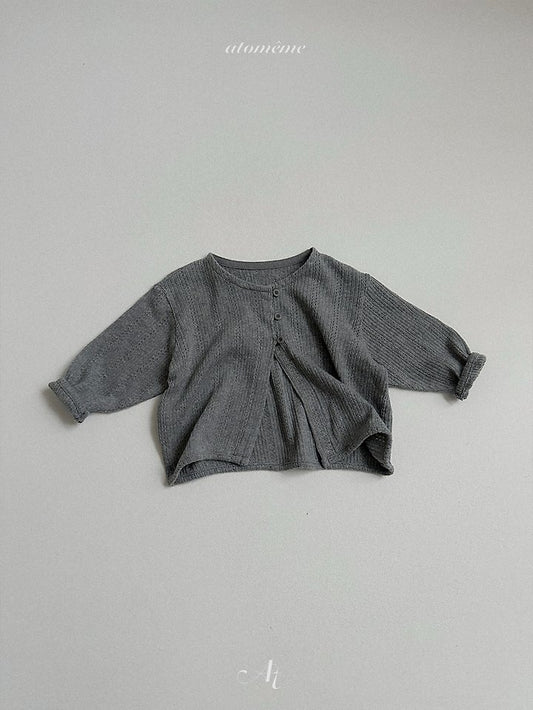 Madeleine Cardigan [Melange Grey/XL(3-4yr)]