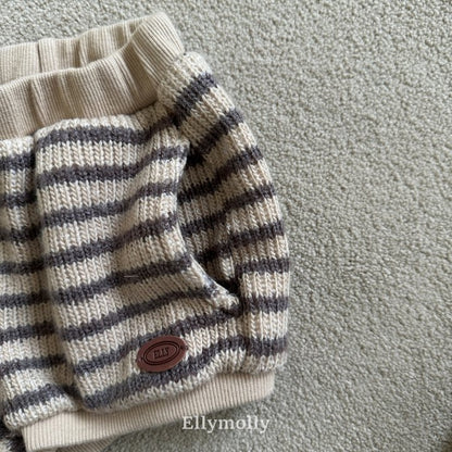 [PRE-ORDER] Wool Knit Stripe Shorts