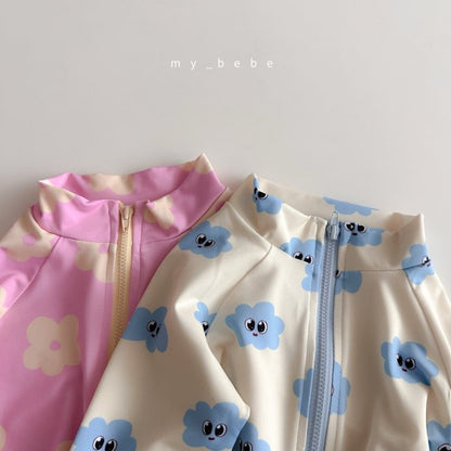 [PRE-ORDER] Zipper Swim Suit + Hat Set