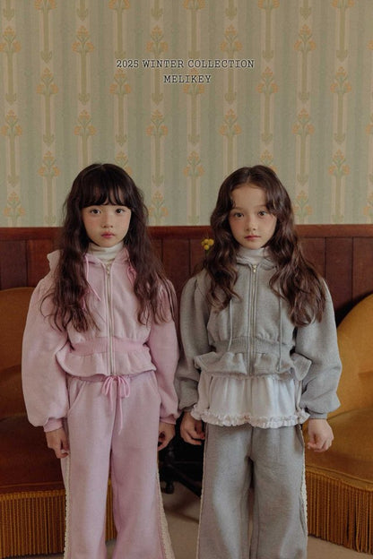 [PRE-ORDER] Crop Frill Hoodie Jacket