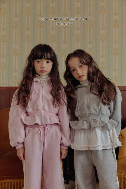 [PRE-ORDER] Crop Frill Hoodie Jacket