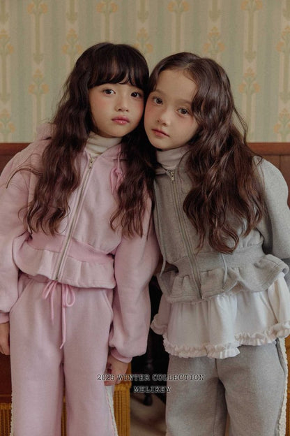 [PRE-ORDER] Crop Frill Hoodie Jacket