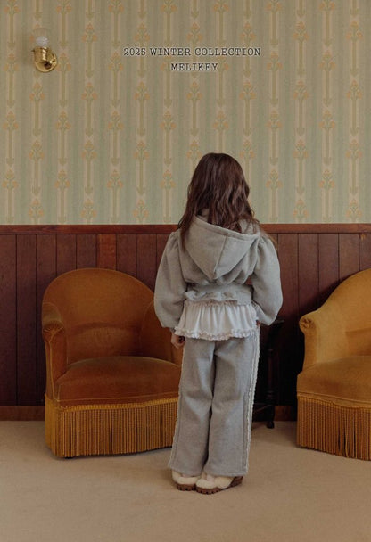 [PRE-ORDER] Crop Frill Hoodie Jacket