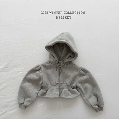 [PRE-ORDER] Crop Frill Hoodie Jacket