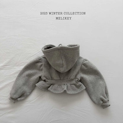 [PRE-ORDER] Crop Frill Hoodie Jacket