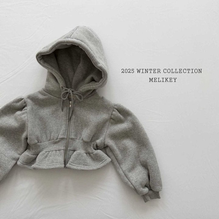 [PRE-ORDER] Crop Frill Hoodie Jacket