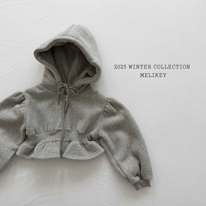 [PRE-ORDER] Crop Frill Hoodie Jacket