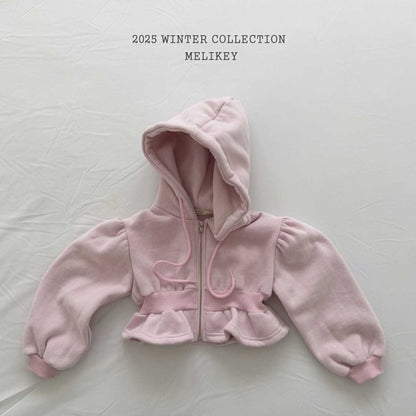 [PRE-ORDER] Crop Frill Hoodie Jacket