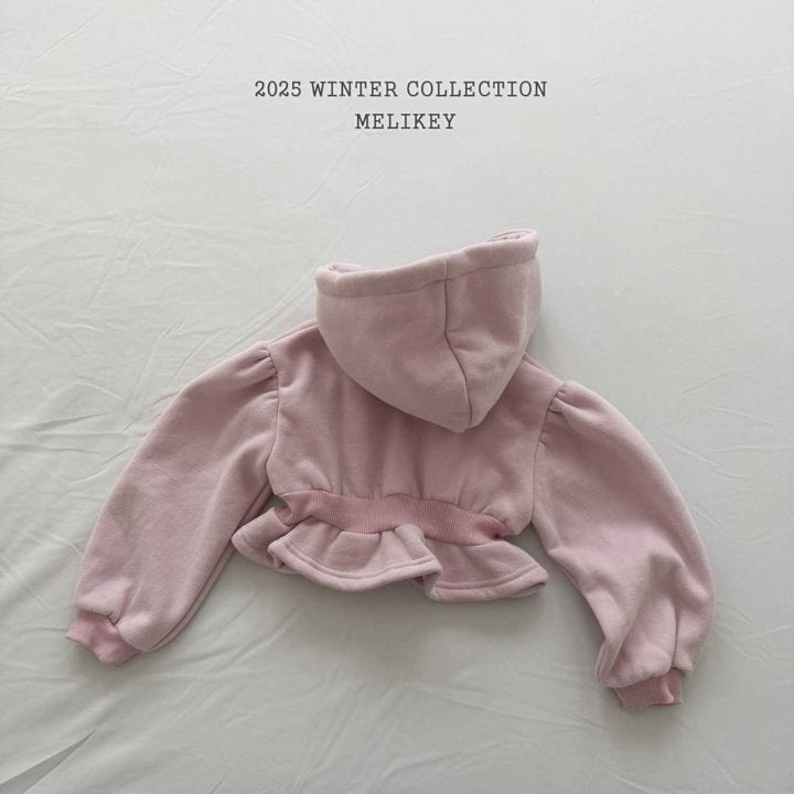 [PRE-ORDER] Crop Frill Hoodie Jacket