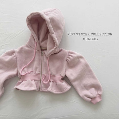 [PRE-ORDER] Crop Frill Hoodie Jacket