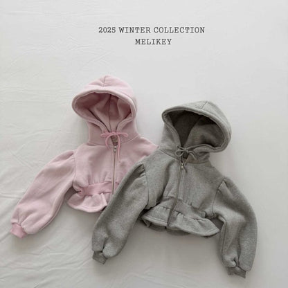 [PRE-ORDER] Crop Frill Hoodie Jacket