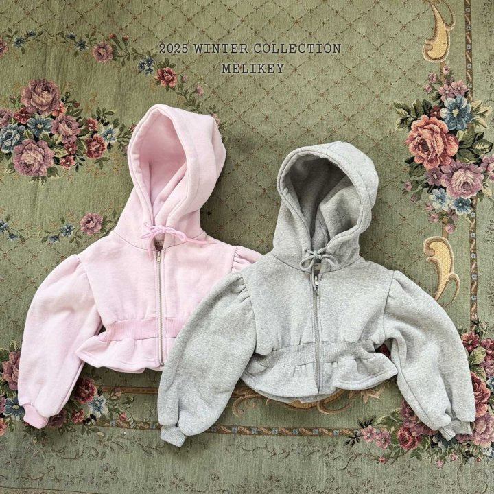 [PRE-ORDER] Crop Frill Hoodie Jacket